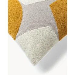 Copricuscino In Cotone Con Decoro Astratto Nomi