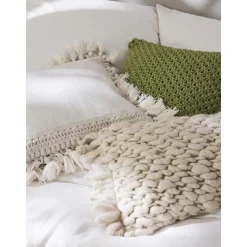 Copricuscino In Cotone Con Nappe Adrian