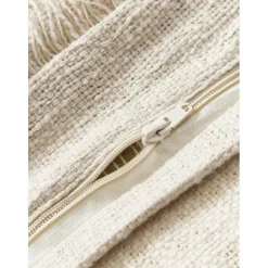 Copricuscino In Cotone Fatto A Mano Con Frange Catalina