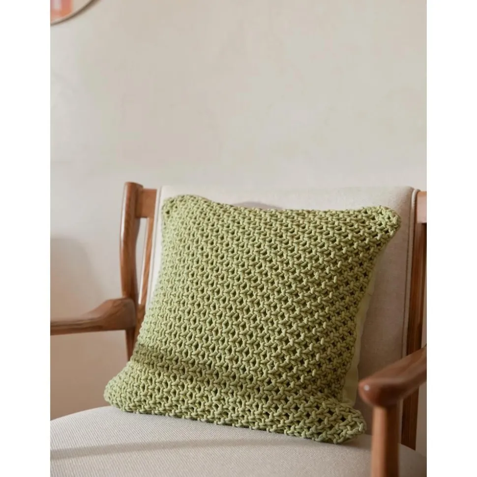 Copricuscino In Cotone Intrecciato Gabrielle