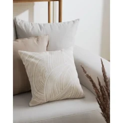 Copricuscino In Cotone Organico Con Stampa Astratta Korey