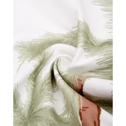 Copricuscino In Cotone Organico Con Stampa Tropicale Palima