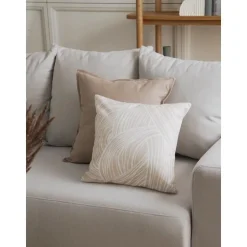 Copricuscino In Cotone Organico Con Stampa Astratta Korey