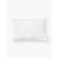 Copricuscino In Cotone Percalle Con Decoro A Ciuffi Faith