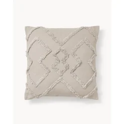 Copricuscino In Cotone Percalle Con Decorazione A Capitonne Faith