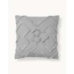 Copricuscino In Cotone Percalle Con Decorazione Capitonne Faith