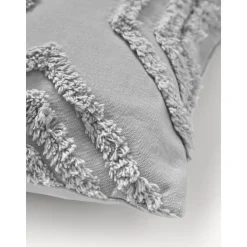 Copricuscino In Cotone Percalle Con Decoro A Ciuffi Faith