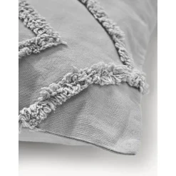 Copricuscino In Cotone Percalle Con Decorazione Capitonne Faith