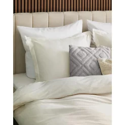 Copricuscino In Cotone Percalle Con Decorazione Capitonne Faith