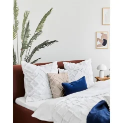 Copricuscino In Cotone Percalle Con Decorazione A Capitonne Faith