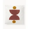 Copricuscino In Cotone Ricamato Con Motivo A Rilievo Izad