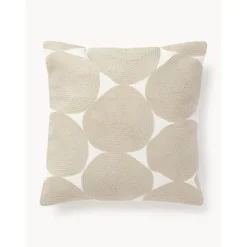 Copricuscino In Cotone Ricamato Bardia