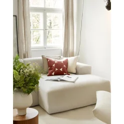 Copricuscino In Cotone Ricamato Bardia