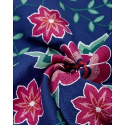 Copricuscino In Cotone Ricamato Con Motivo Floreale Lore