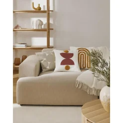 Copricuscino In Cotone Ricamato Con Motivo A Rilievo Izad