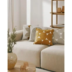 Copricuscino In Cotone Ricamato Bardia