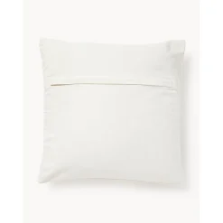 Copricuscino In Cotone Ricamato Con Struttura Alta-Bassa Reza