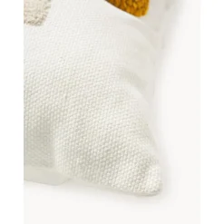 Copricuscino In Cotone Ricamato Con Motivo A Rilievo Izad