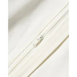 Copricuscino In Cotone Ricamato Con Struttura Alta-Bassa Reza