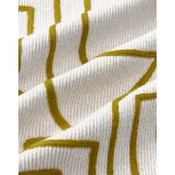 Copricuscino In Cotone Ricamato Con Decori Astratti Maree