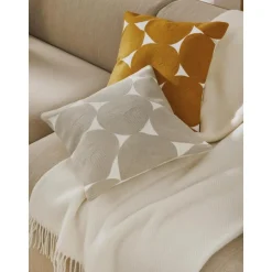 Copricuscino In Cotone Ricamato Bardia