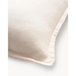 Copricuscino In Lino Beige Chiaro Lanya