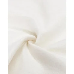 Copricuscino In Lino Bianco Con Motivo Strutturato Malia