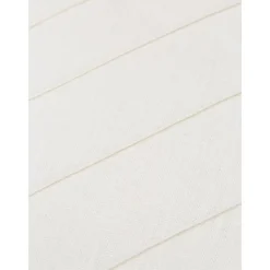 Copricuscino In Lino Bianco Con Motivo Strutturato Malia