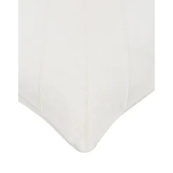 Copricuscino In Lino Bianco Con Motivo Strutturato Malia