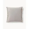 Copricuscino In Lino Con Frange Luana