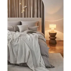 Copricuscino In Lino Con Frange Luana