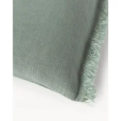 Copricuscino In Lino Con Frange Luana