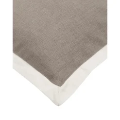 Copricuscino In Lino Con Orlo Rialzato Mira