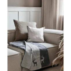 Copricuscino In Lino Con Frange Luana