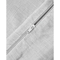 Copricuscino In Lino Grigio Chiaro Lanya