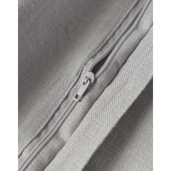 Copricuscino In Lino Grigio Chiaro Lanya