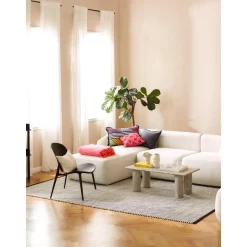 Copricuscino In Lino Grigio Grafite Lanya