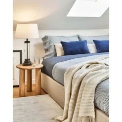 Copricuscino In Velluto Blu Navy Dana