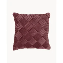 Copricuscino In Velluto Con Motivo Strutturato Sina