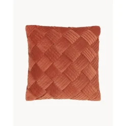 Copricuscino In Velluto Con Motivo Strutturato Sina