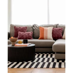 Copricuscino In Velluto Con Motivo Strutturato Sina