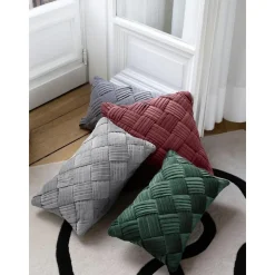 Copricuscino In Velluto Con Motivo Strutturato Sina