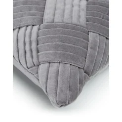 Copricuscino In Velluto Con Motivo Strutturato Sina