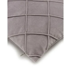 Copricuscino In Velluto Con Struttura Rombi Luka