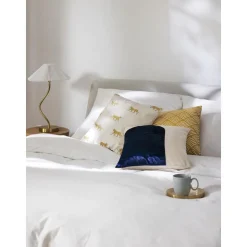 Copricuscino In Velluto Ricamato Cheetah