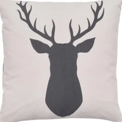 Copricuscino Reversibile In Cotone Organico Deer