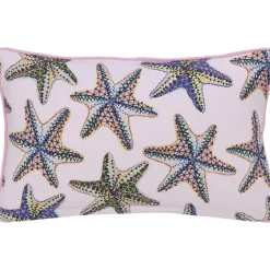 Copricuscino Reversibile In Cotone Organico Con Motivo Stelle Marine Tory