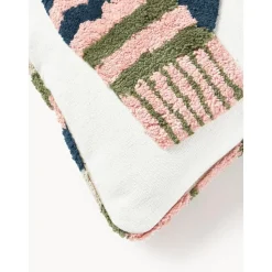 Copricuscino Reversibile In Tessuto Capitonne Con Motivo Invernale Nathaniel