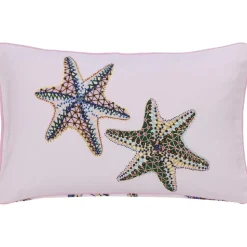 Copricuscino Reversibile In Cotone Organico Con Motivo Stelle Marine Tory