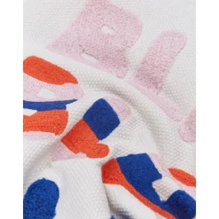 Copricuscino Reversibile Con Scritta Ricamata Blah Blah